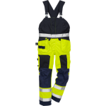 FRISTADS FLAMESTAT HI-VIS BIB CL 2 1075 ATHS - Yellow/Navy, Class 1, 10,5 cal/cm?