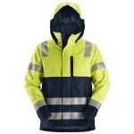 Snickers Workwear ProtecWork Waterproof Shell Jacket - High-Vis Class 2